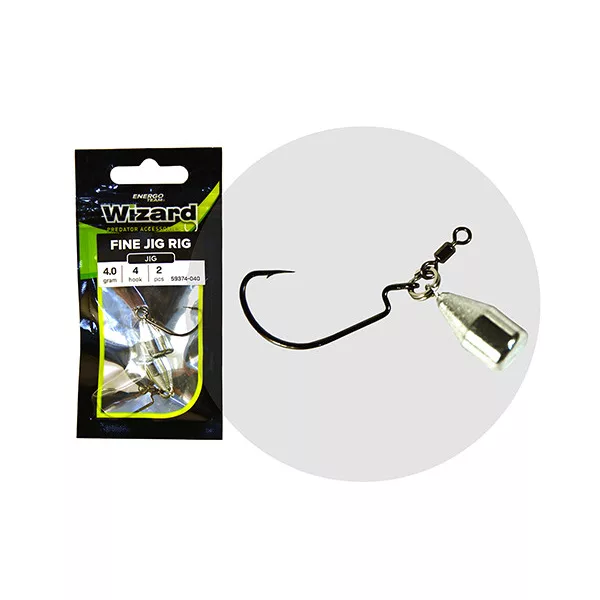 Wizard Fine Jig Rig 1 10gr Offset-Rig 2 Stück