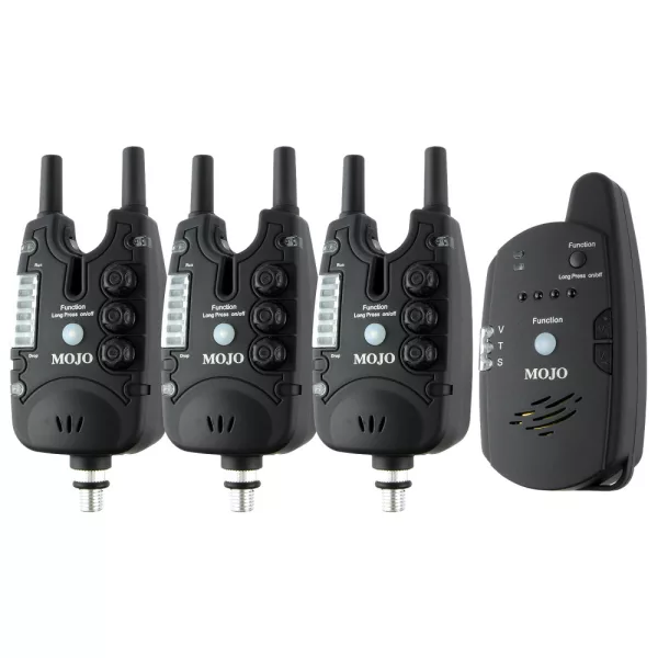 Carp Academy Mojo XTI elektrischer Bissanzeiger 3+1 Set