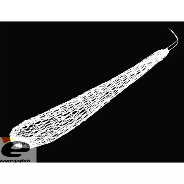 Handgeknüpfter Sack-Fischbehälter 120cm. Weiß