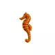EnergoTeam Fischkissen Seepferdchen Baby Orange 40cm