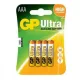 Gp Ultra Alkali AAA Micro Batterie 24Au (Lr03) Blister/4