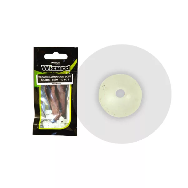 Wizard Welsangeln Runde phosphoreszierende 6mm Gummikugeln 10 Stück