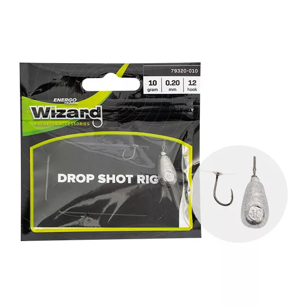 Wizard DROPSHOT LEADER MEDIUM 15G 0.25 8ER HAKEN Dropshot Vorfach
