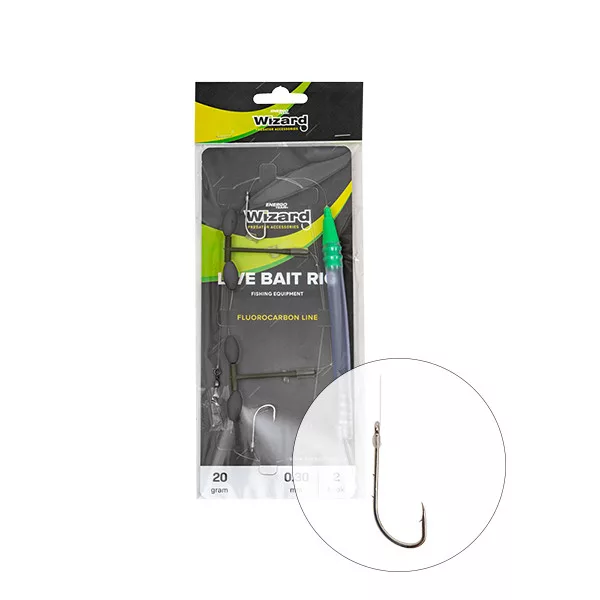 Wizard LIVE BAIT RIG MEDIUM Raubfischvorfach