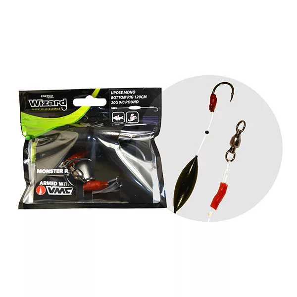 Wizard Monster Upose Mono Bottom Rig 11/0 30gr Round Wallervorfach