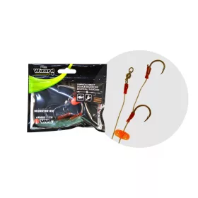   Wizard Monster Surface Livebait Double Braided Rig 9/0+11/0 Round Wallervorfach
