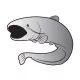 Delphin Selbstklebend Wels SILVER