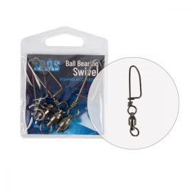   KOÓS ZYLINDRISCHES KUGELLAGERWIRBEL MIT COASTLOCK KARABINER 8x8 2 Stk/Packung