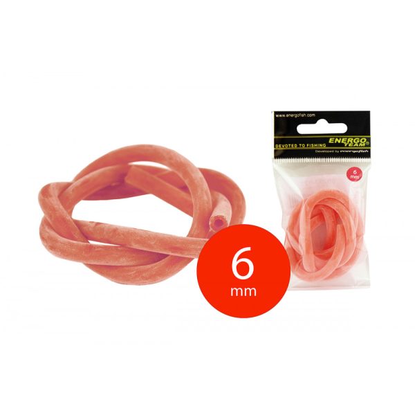 EnergoTeam Schleudergummi Verpackt 6,00x3,00mm 60cm Rot