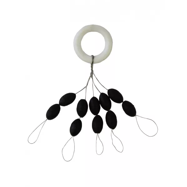 Nevis Gummistopper Schwarz 8x5mm XXL