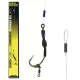 Carp Academy Spinner Rig Curved Shank Rig 6 Widerhaken, mit Öhr Boilie Spinner Haken