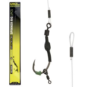   Carp Academy Spinner Rig Fat Crank 6 Widerhaken, mit Öhr Boilie Spinner Haken