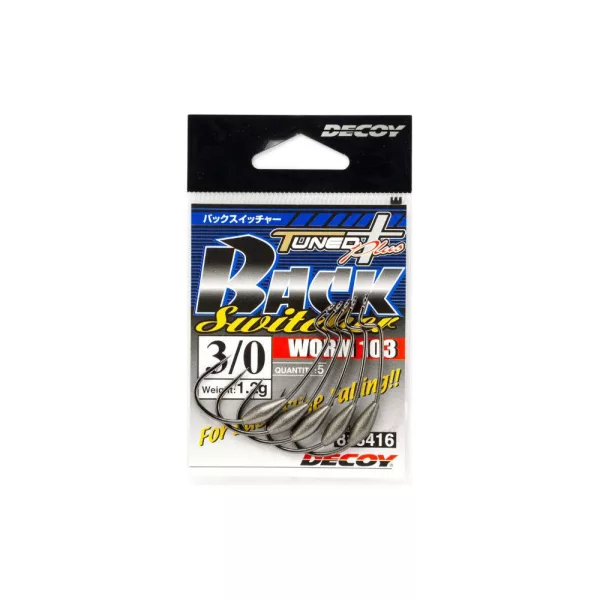 Decoy Worm 103 Back Swicher #4/0 1,5gr Gewichteter Offsethaken 4 Stk.