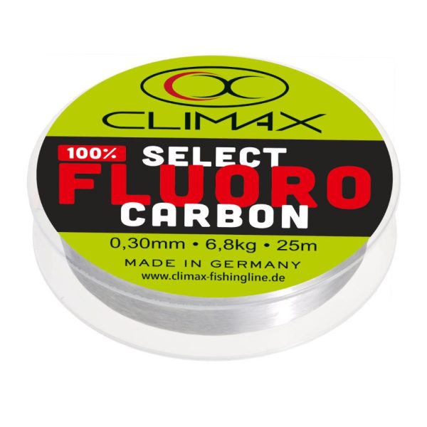 Climax Select Fluorocarbon 25m 0,16mm 2,4kg Fluorocarbon Vorfachschnur