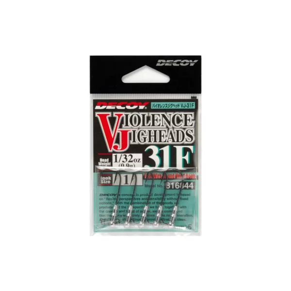 Decoy VJ-31F Violence Jighead #1/0 0,9gr Jig Kopf 5 Stk