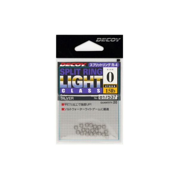 Decoy R-4 Light Class Silver 1 20lb Split Ring Schlüsselring 20 Stk.
