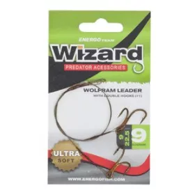 Wolfram-Vorfach mit Doppel-Haken 6 6Kg 2Db/Cs