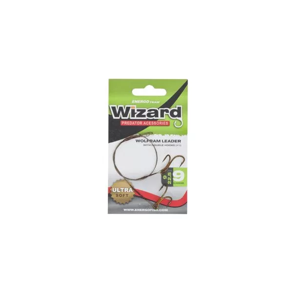 Wolfram-Vorfach mit Doppel-Haken 6 6Kg 2Db/Cs