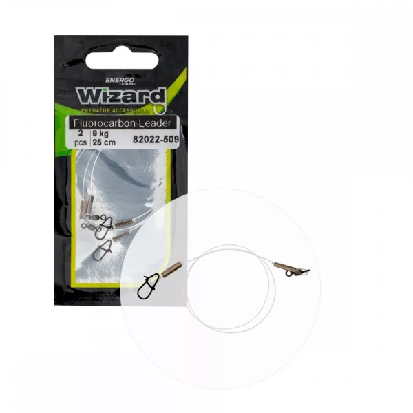 WIZARD MONTIERTES FLUOROCARBON-VORFACH NEO 9KG 25CM 2STK/PACKUNG