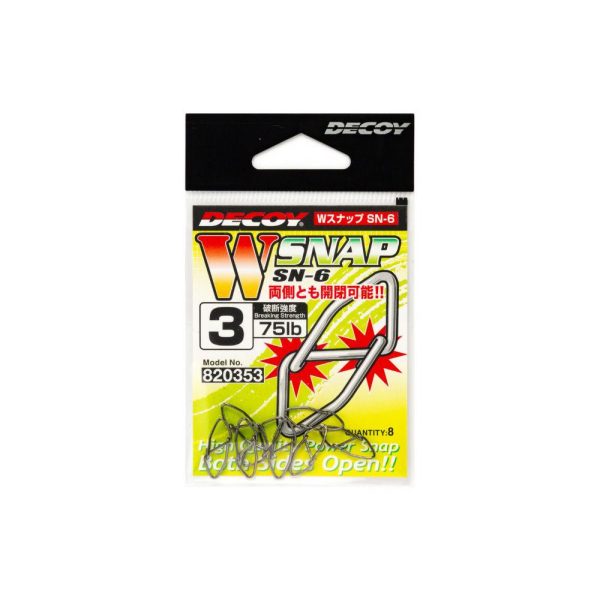 Decoy SN-6 W Snap 1 40lb Karabiner 8 Stk.