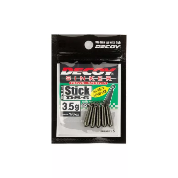Decoy DS-6 Sinker Type Stick 3,5gr Drop Shot Blei 5 Stück