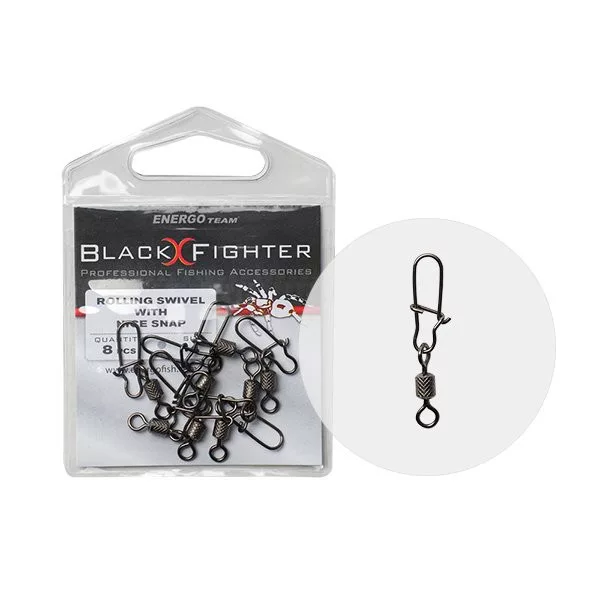 Bf Zylindrischer Wirbel mit Nice-Karabiner Gr. 12 8Stk/Pckg