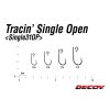 Decoy 31OP Tracin Single Open #8 Öhrhaken mit Widerhaken Einzelhaken für Raubfische 10 Stk.