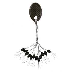 Nevis Gummistopper Schwarz S 4x2mm 12 Stk.