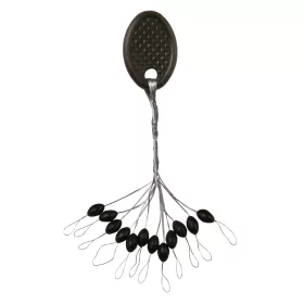 Nevis Gummistopper Schwarz M 5x2,5mm 12 Stk.