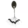 Nevis Gummistopper Schwarz L 6x3mm 12 Stk.