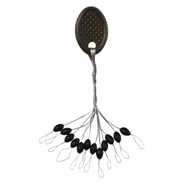 Nevis Gummistopper Schwarz L 6x3mm 12 Stk.