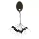 Nevis Gummistopper Schwarz L 6x3mm 12 Stk.
