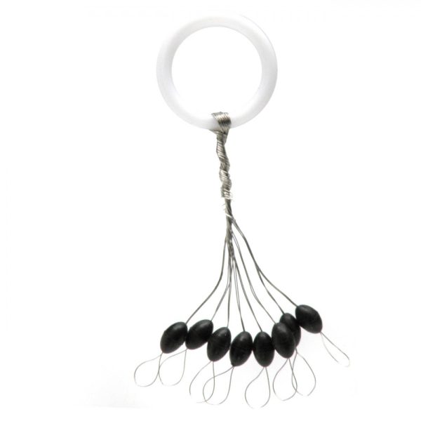 Nevis Gummistopper Schwarz M 5x2,5mm 8 Stk.