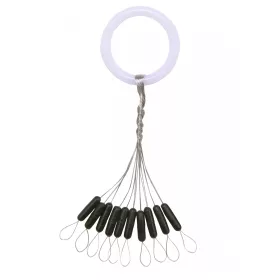 Nevis Gummistopper Schwarz M 6,5x2mm 10 Stk.