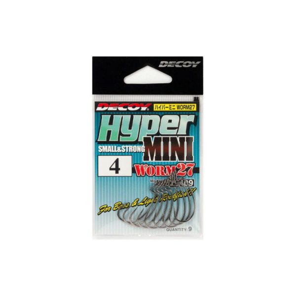 Decoy Worm 27 KG Hyper Mini 6 Offset Haken 9 Stk.