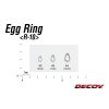 Decoy R-10 Egg Ring Silver 3 75lb Sprengring 12 Stk.