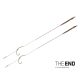 Delphin THE END Skin Rig gebundener Haken / 2 Stk. 20cm/25lbs/#4