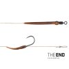 Delphin THE END Skin Rig gebundener Haken / 2 Stk. 20cm/25lbs/#6
