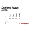 Decoy SN-15 Casimel Swivel 8 Wirbel 12Stk