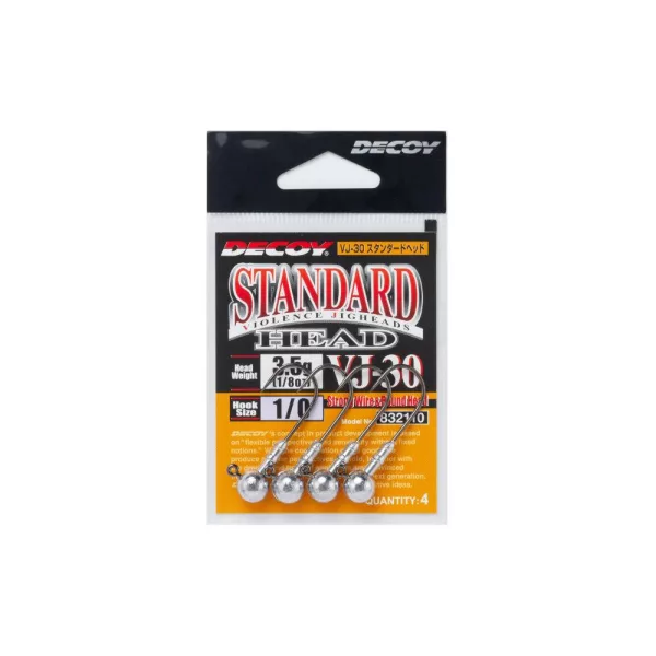Decoy VJ-30 Standard Head #3/0 5gr Jigkopf 3Stk