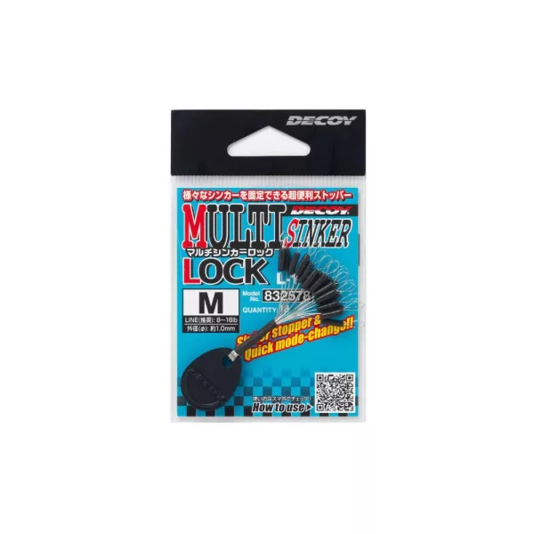 Decoy L-12 Multi Sinker Lock M Stopper 18 Stk.