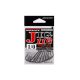 Decoy Jig11B Strong Wire Black #4/0 Einzelhaken mit Öhr und Widerhaken für Jig 6Stk