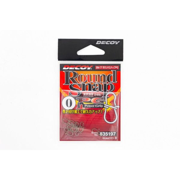 Decoy SN-17 Round Snap PG Power Grip #0 24lb Karabiner 8Stk