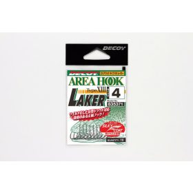   Decoy Area Type XIII Laker #8 Einzelhaken ohne Widerhaken mit Öhr für Raubfische 10 Stück