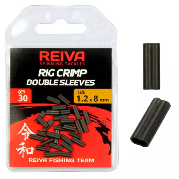 Reiva Crimphülse Doppelt 0,8x8mm 30 Stück