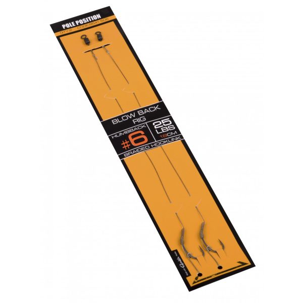 Spro Str Blow Black Rig Schwarz 8 2 Stk./Packung Vorgebundener Haken, geflochten, mit Öse und Widerhaken