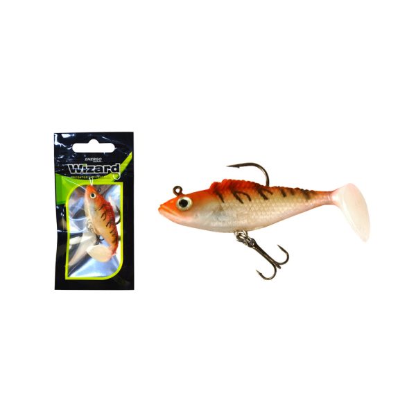 Wizard Swimbait Perch 5,08cm Whitetiger Gummifisch