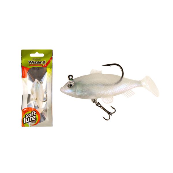 Wizard Swimbait Perch 7,62cm White Gummifisch