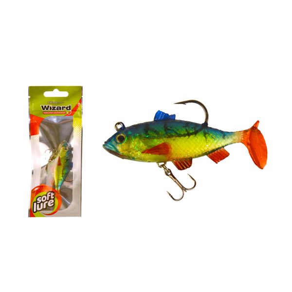 Wizard Swimbait Perch 7,62cm Firetiger Holo Gummifisch