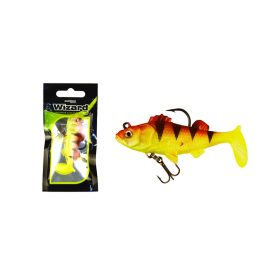 Wizard Swimbait Perch 7,62cm Yellow-Redtiger Gummifisch